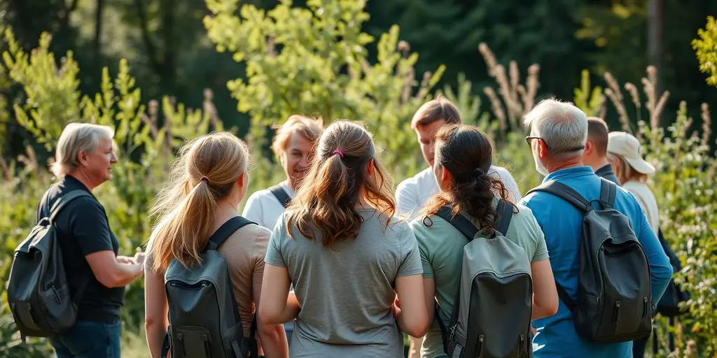 Gruppe von Menschen im Freien