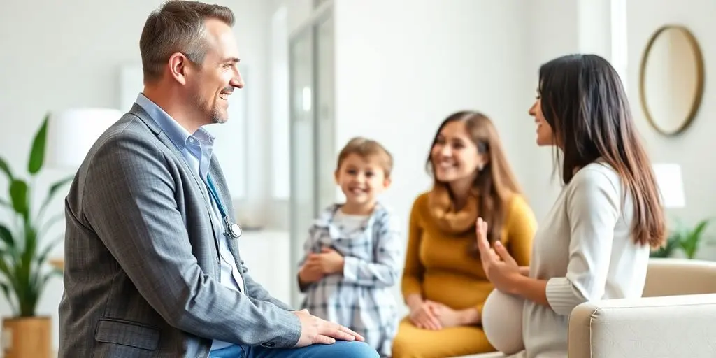 BIG direkt gesund: Schwangerschaft, Geburt und Kinder: Mehrleistungen. Junge Familie freut sich über die Kostenerstattung.