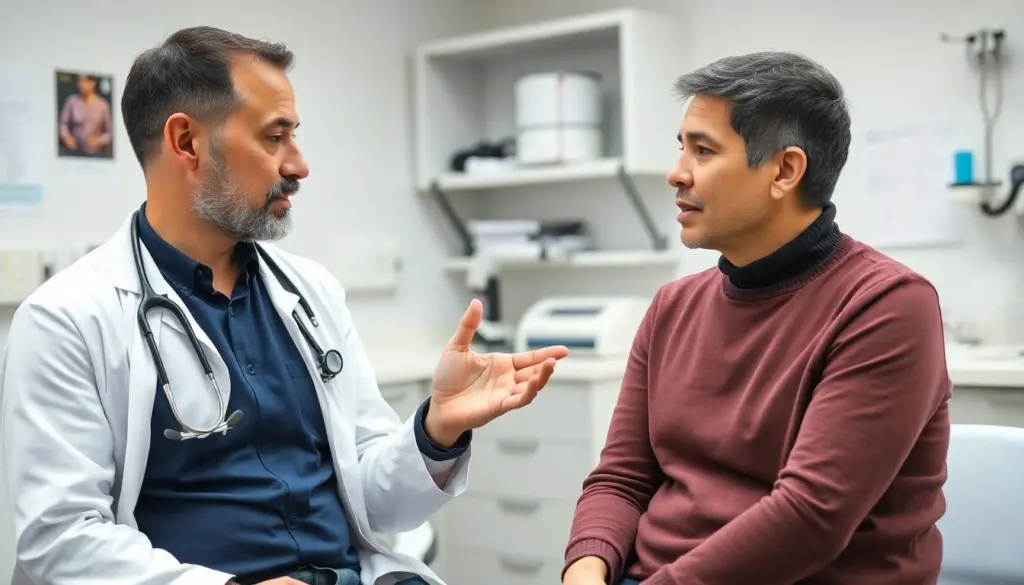Oropouche Fieber: Doctor consulting with a patient about Oropouche fever.