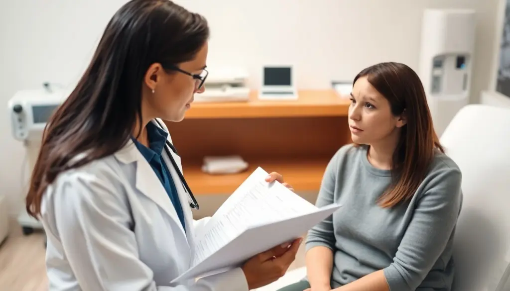 Rifttalfieber: Doctor examining a patient for Rift Valley fever.