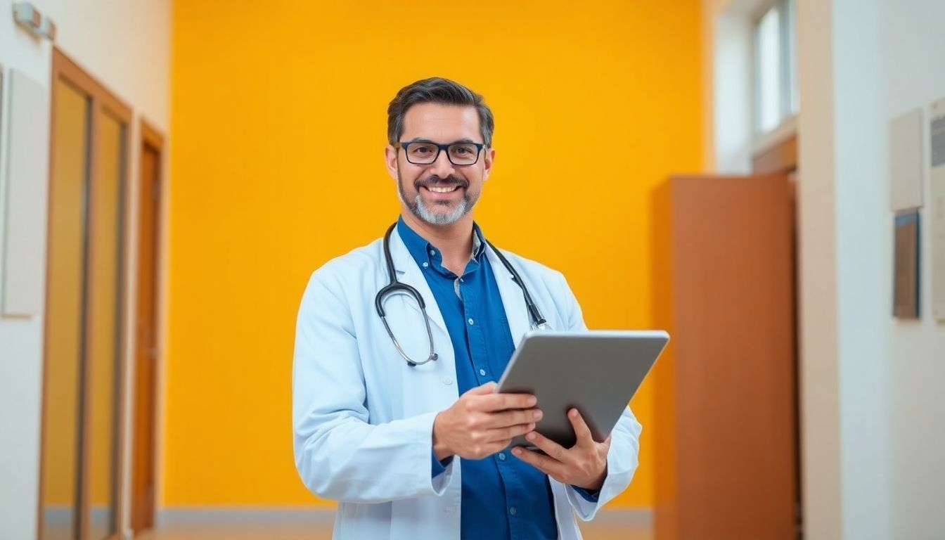 Fußpilz und psychische Gesundheit: Arzt mit Tablet