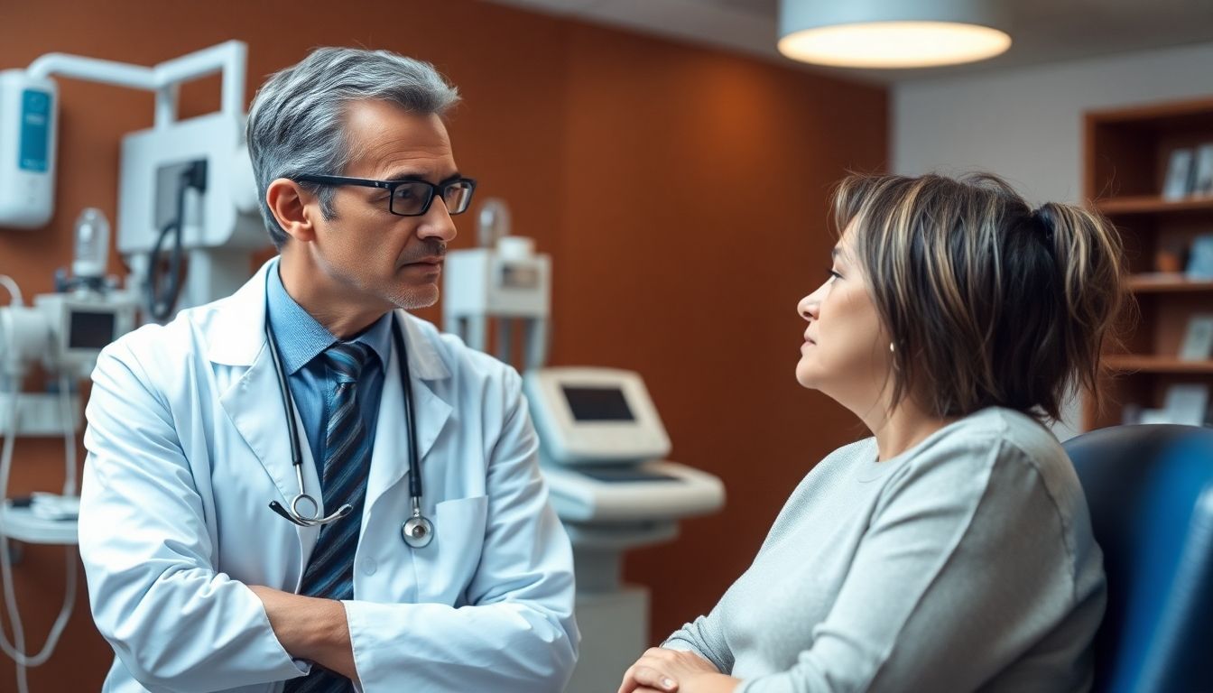 Doctor consulting with a patient about Donovanosis.