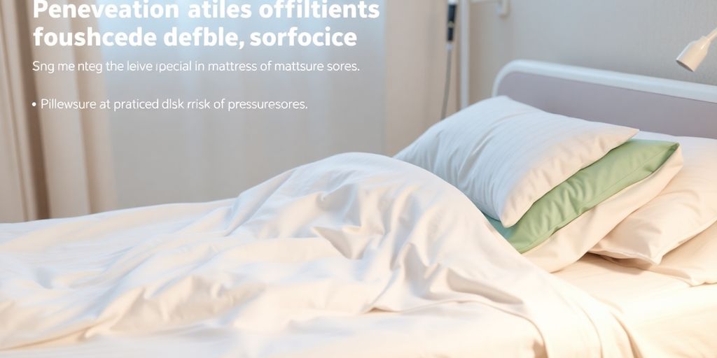 Bequeme Krankenhausliege zur Dekubitusprävention.