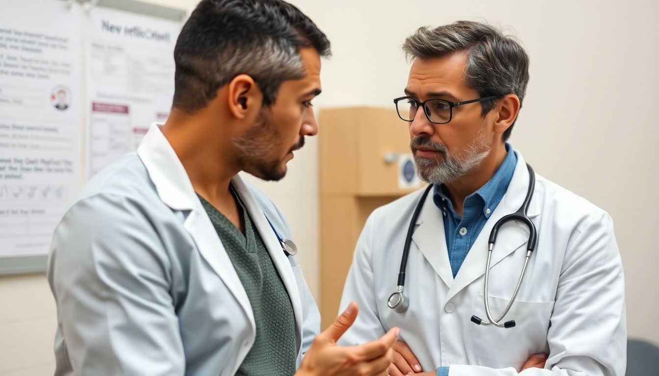 Doctor consulting with a patient about Donovanosis.
