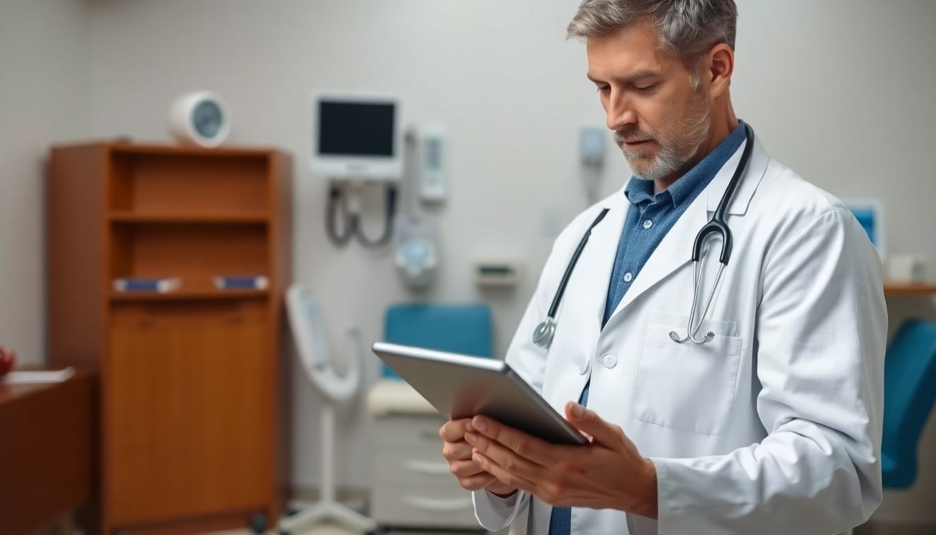 Behandlungsmöglichkeiten beim Miller-Fisher-Syndrom: Arzt mit Tablet