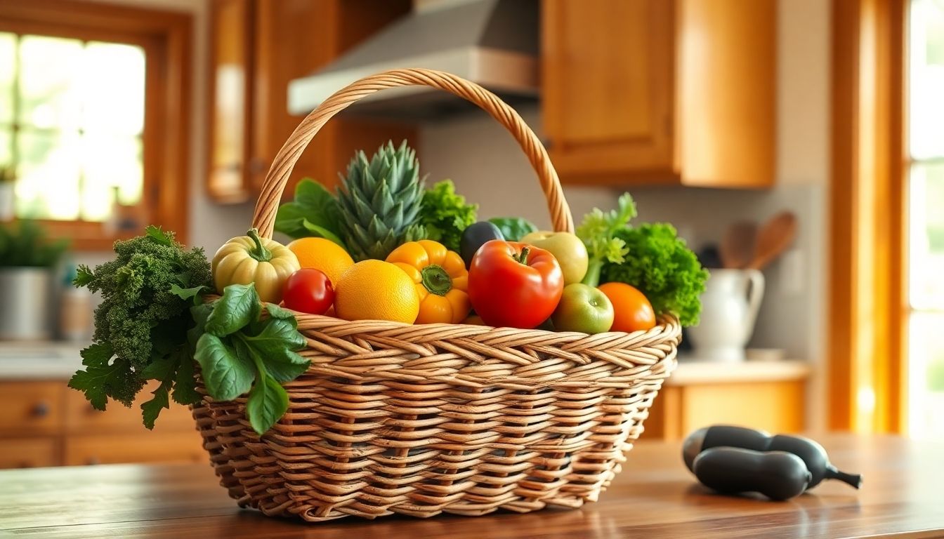 Multiple Sklerose und Ernährung: Obstkorb in der Küche