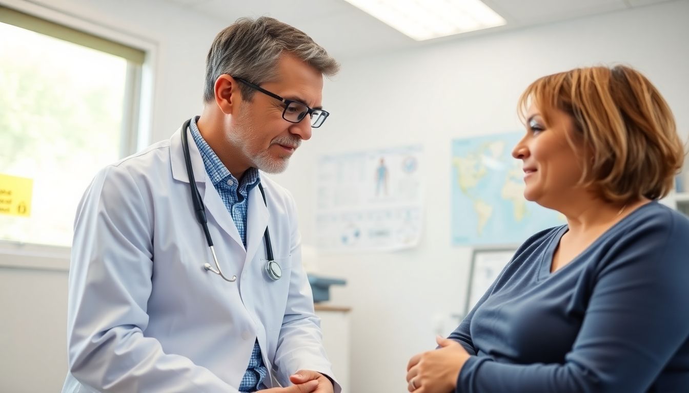 Diagnose von Tinnitus: Arzt behandelt Frau mit Beschwerden