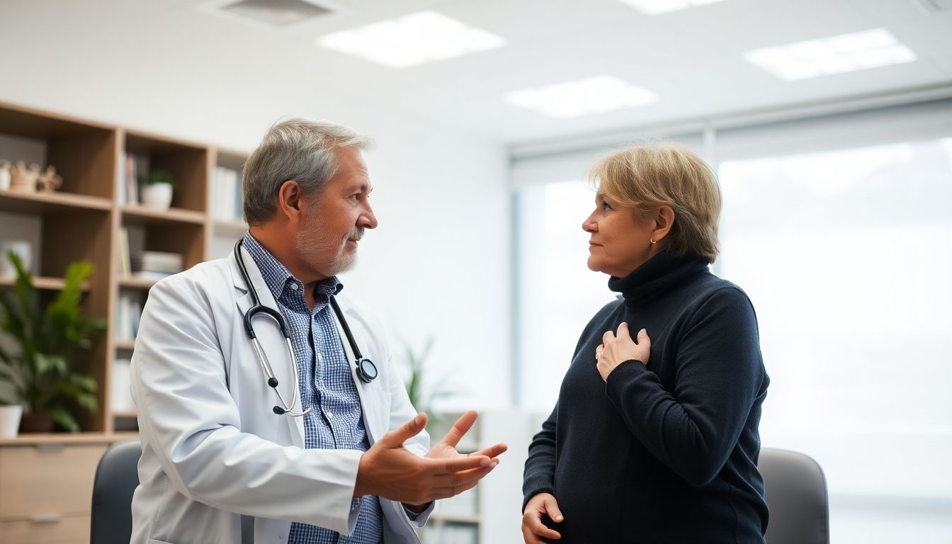 Arzt behandelt die Langzeitfolgen der Staublunge