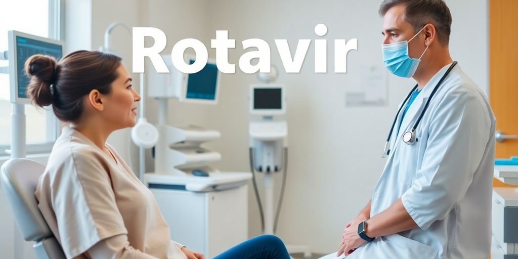 Patient und Arzt im Gespräch über Rotavirus.