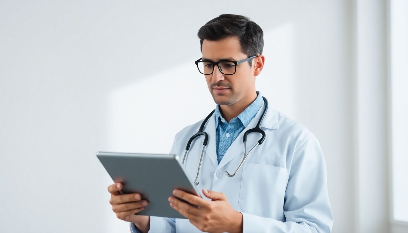 Mythen und Missverständnisse über Misophonie: Arzt mit Tablet