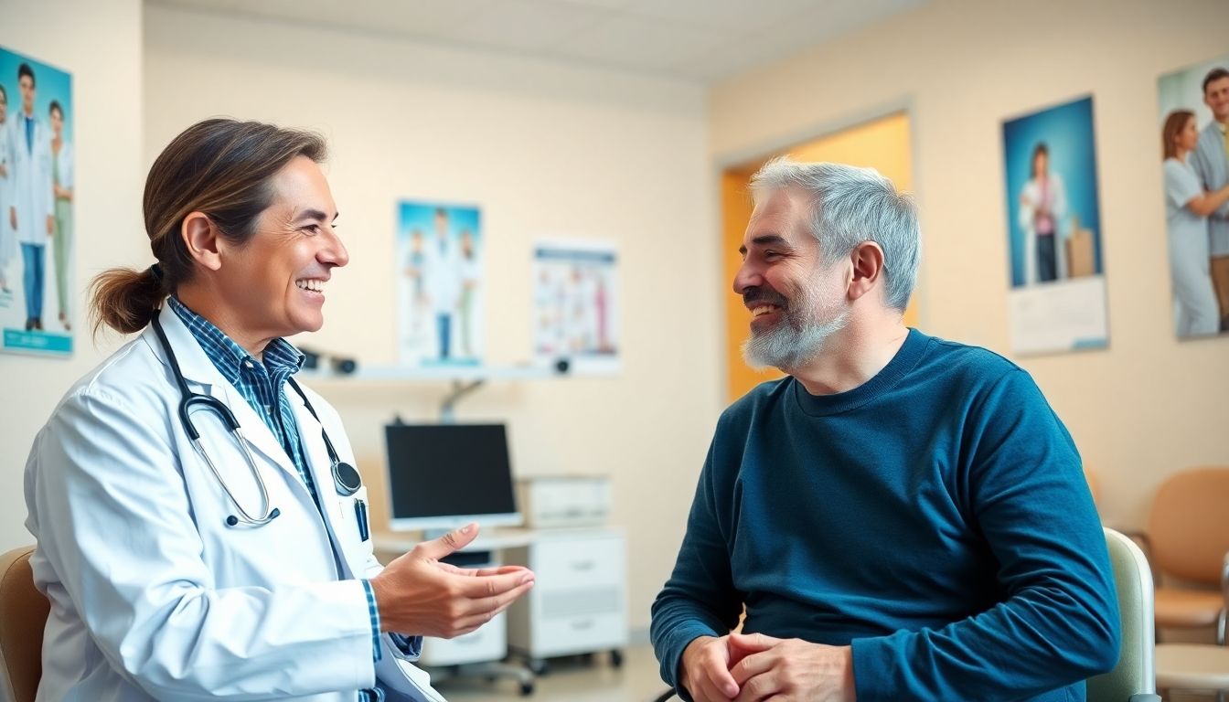 Lebensqualität mit Schlafkrankheit: Arzt behandelt Mann