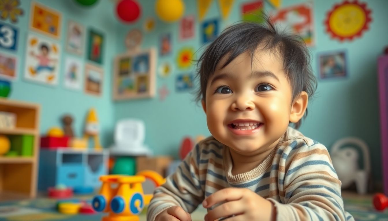 Pseudarthrose bei Kindern: Kind spielt im Kinderzimmer