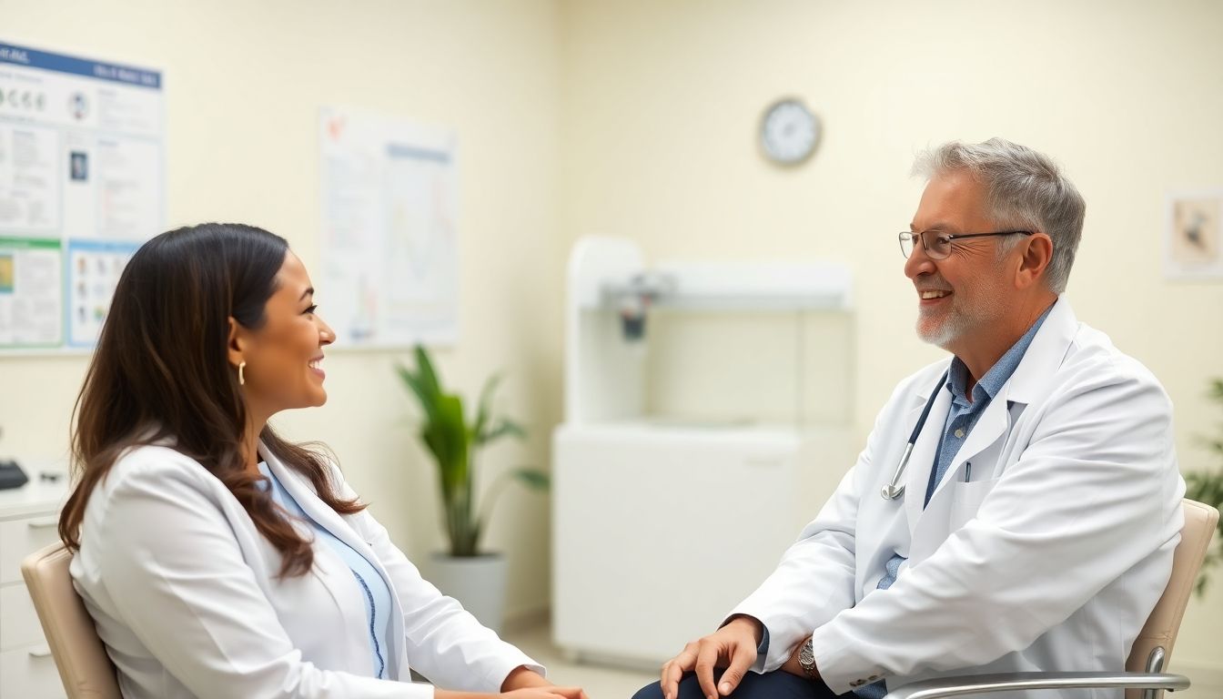 Polymyositis und Sport: Arzt klärt Patientin auf.