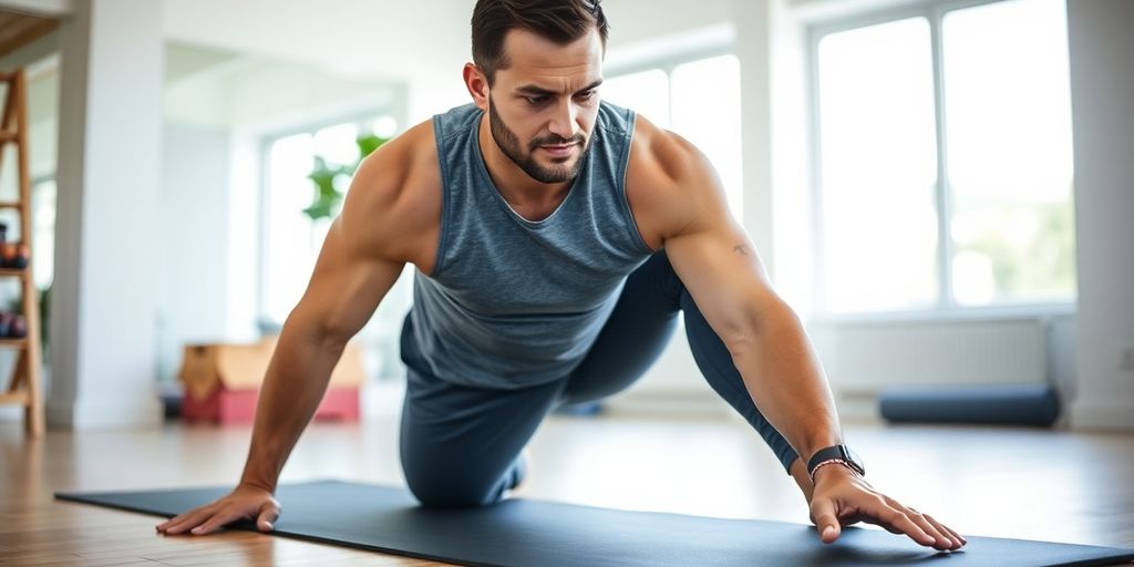 Beckenbodentraining für Männer: Mann beim Sport