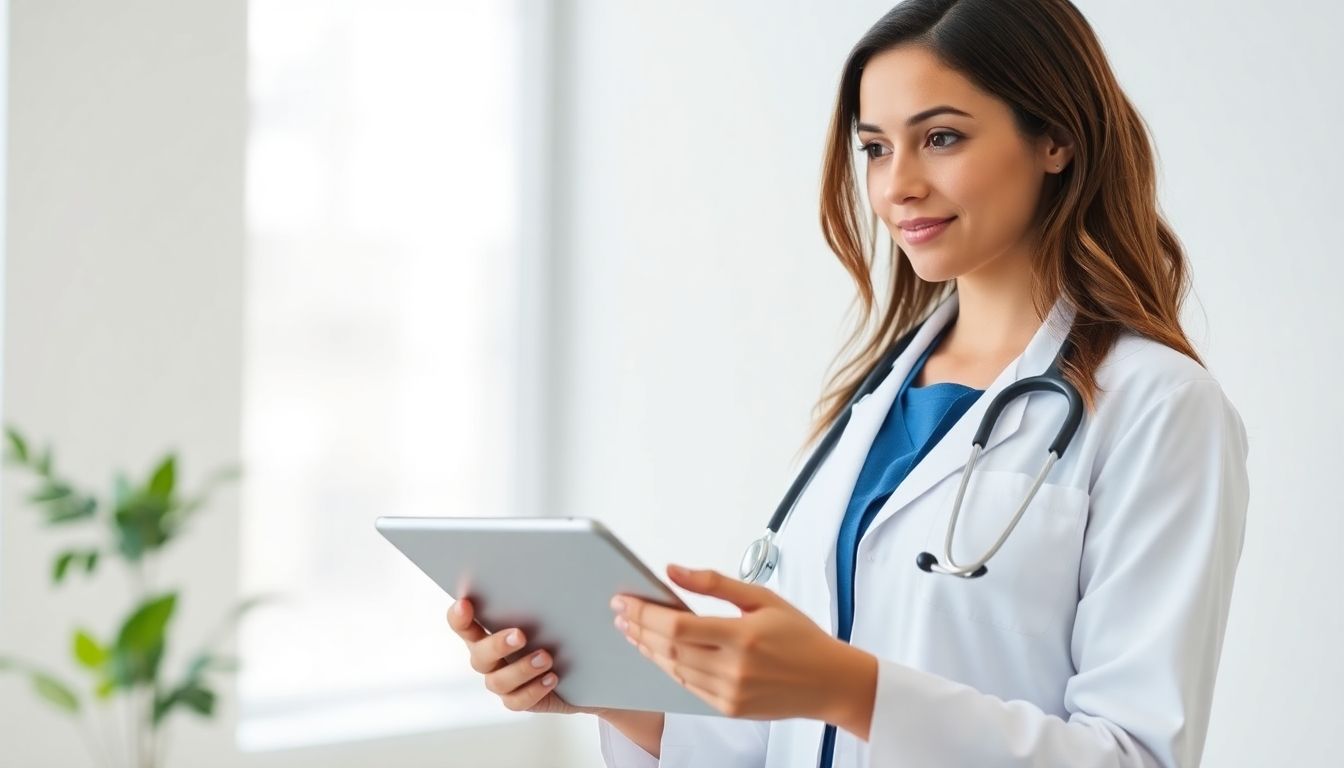 Alternative Therapien und Ansätze bei Tic Störungen: Patient und Arzt in einer hellen Arztpraxis.