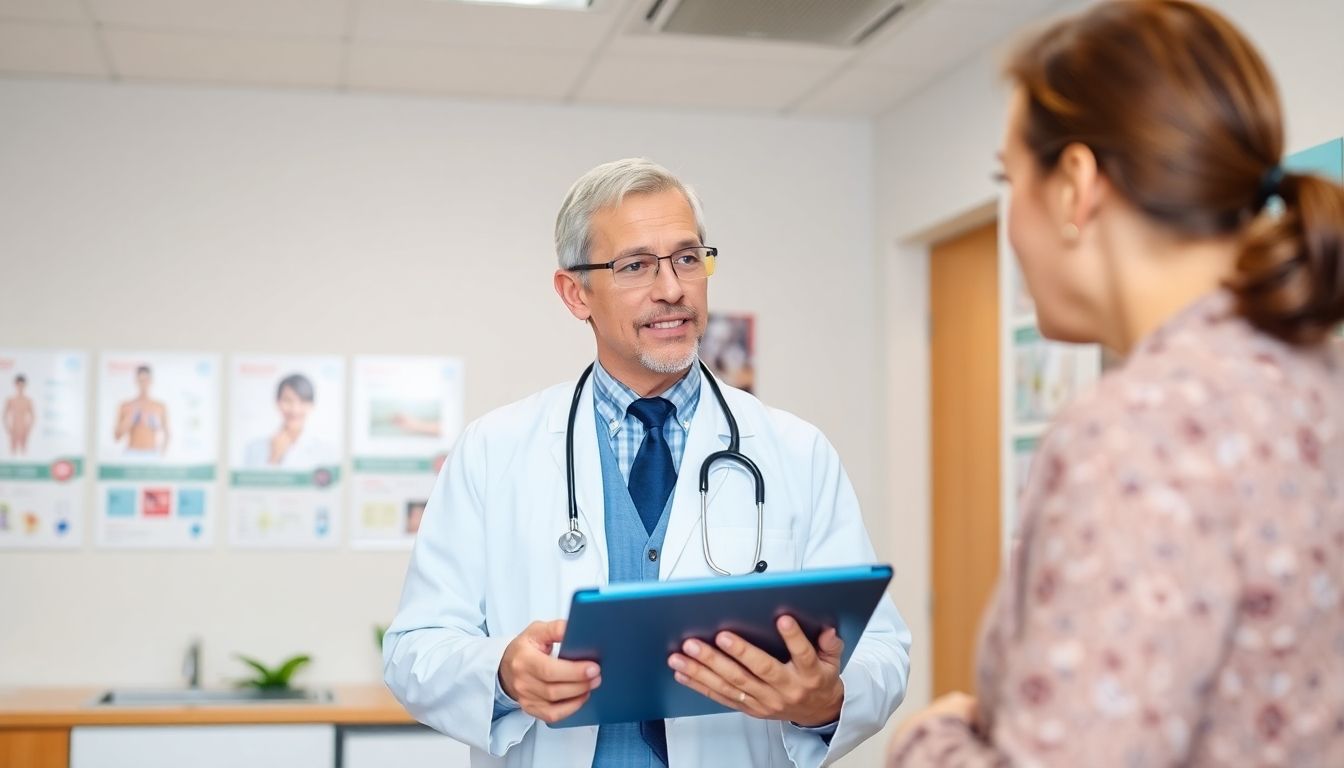 Mythen über Herpes Zoster: Arzt mit Tablet