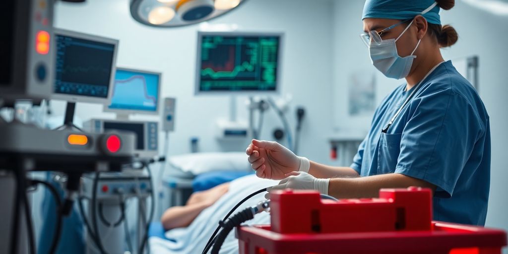 Medizinisches Personal im Notfall bei Starrkrampf.