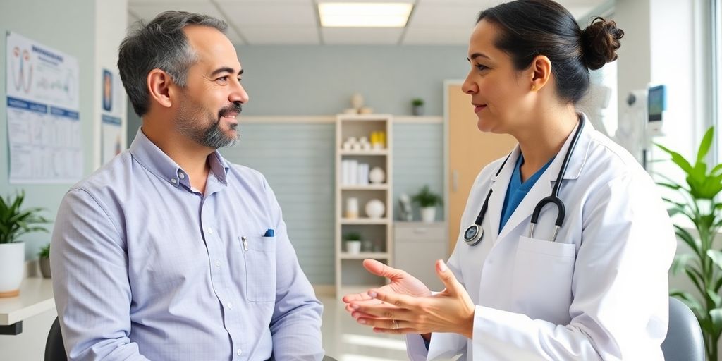 Patient und Arzt im Gespräch über Insulinresistenz