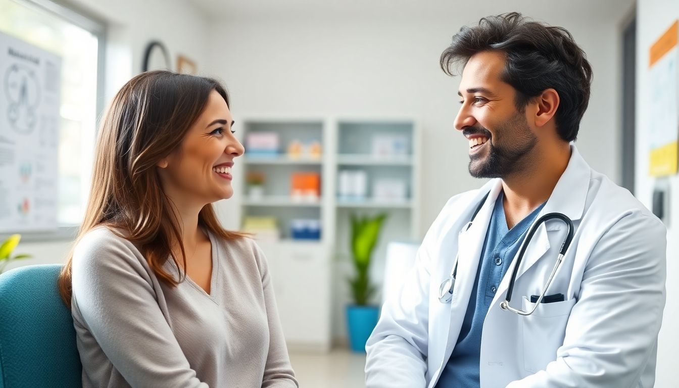 Hypertriglyzeridämie und Schwangerschaft: Arzt berät junge Frau