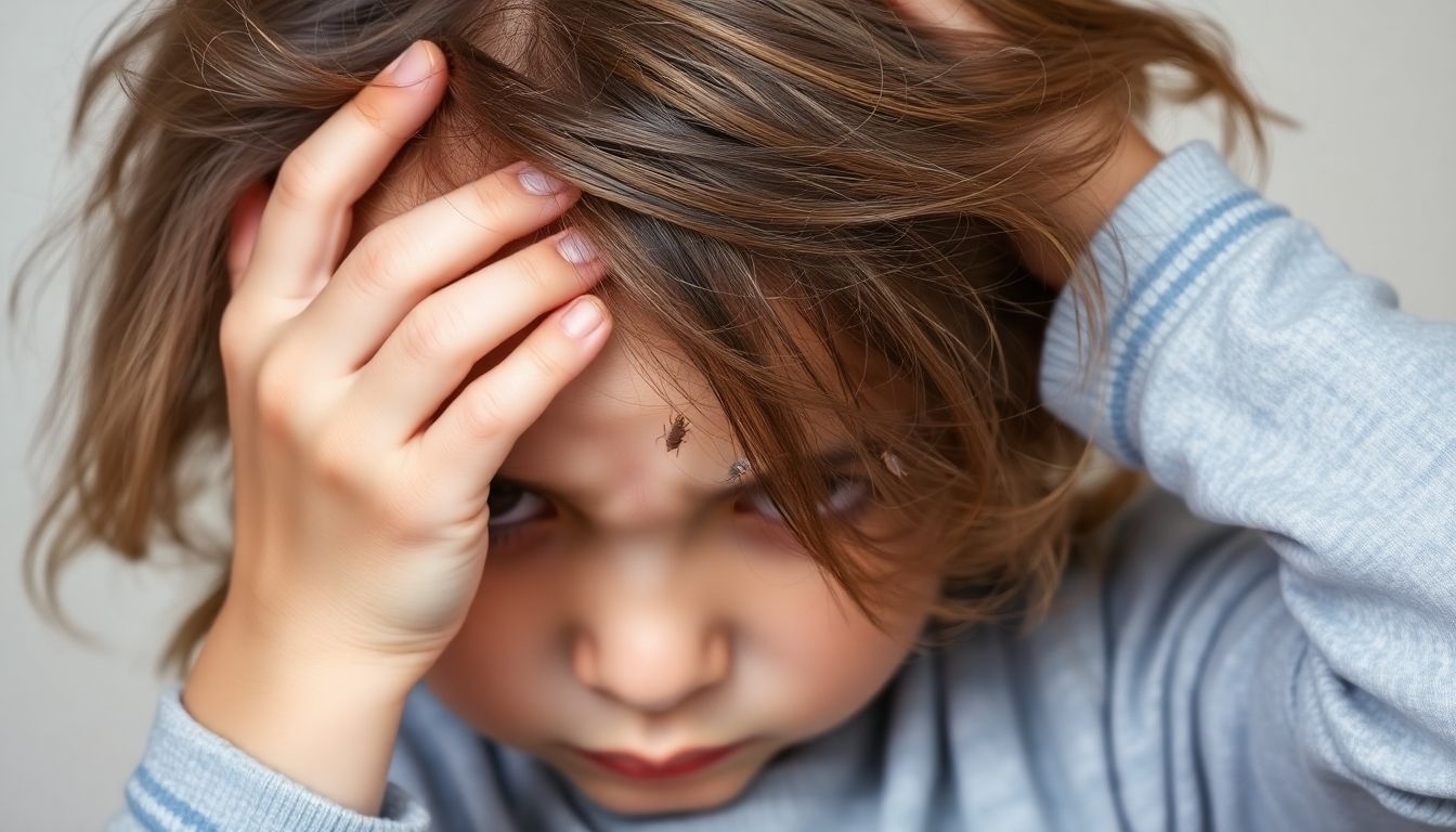 Psychologische Auswirkungen eines Läusebefalls: Kind fühlt sich unwohl