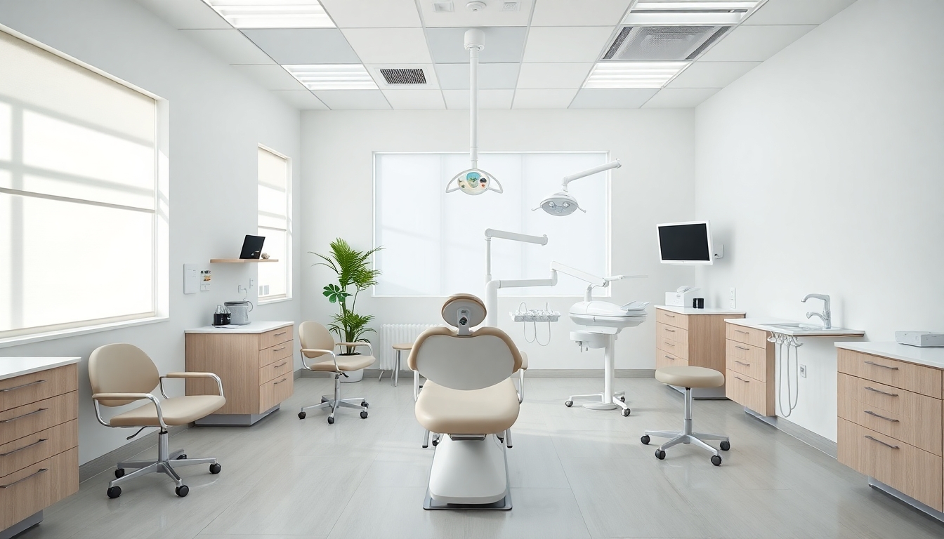 Modern dental practice interior with bright, welcoming atmosphere.