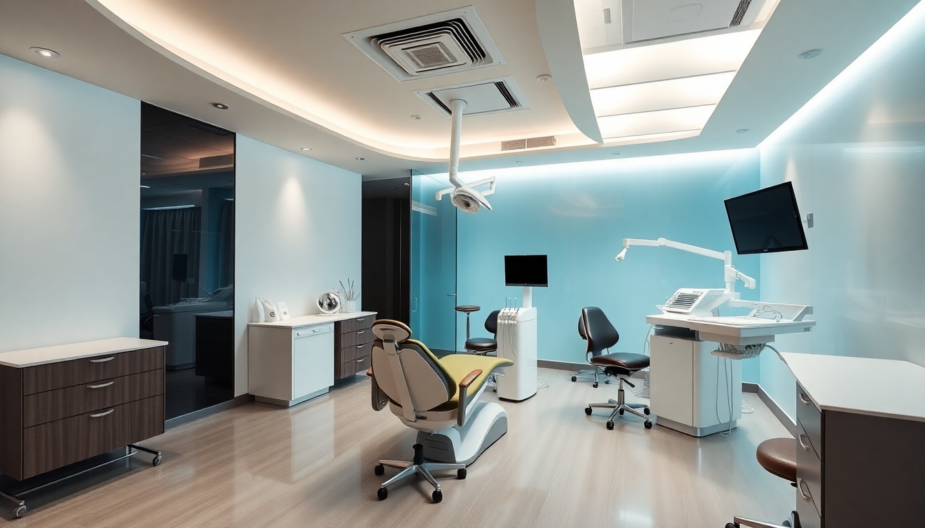 Modern dental practice interior with advanced equipment.
