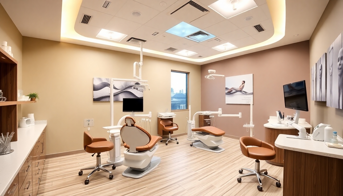 Modern dental practice interior with advanced equipment.