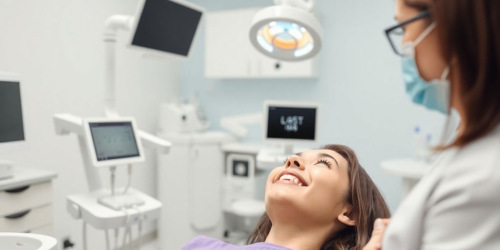 Moderne Zahnarztpraxis mit fortschrittlicher Behandlungstechnik.