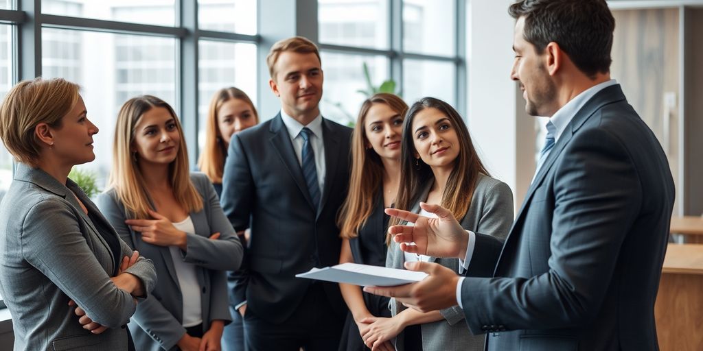 Geschäftsbesprechung über Investitionsgüterkreditversicherung