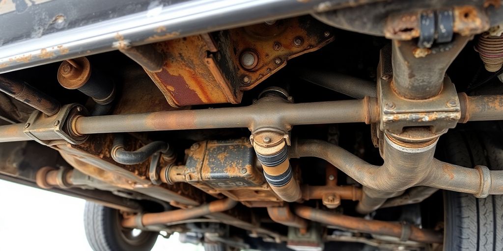 Unterbodenschaden an einem Auto