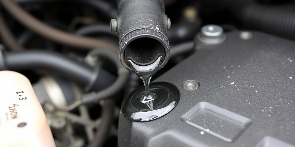 Leaking coolant pipe causing engine damage.