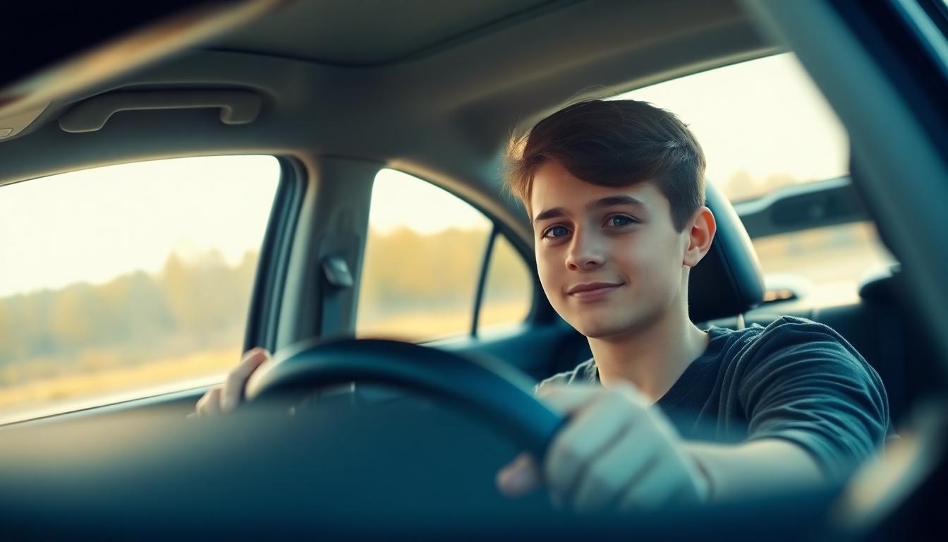 Fahranfänger im Auto
