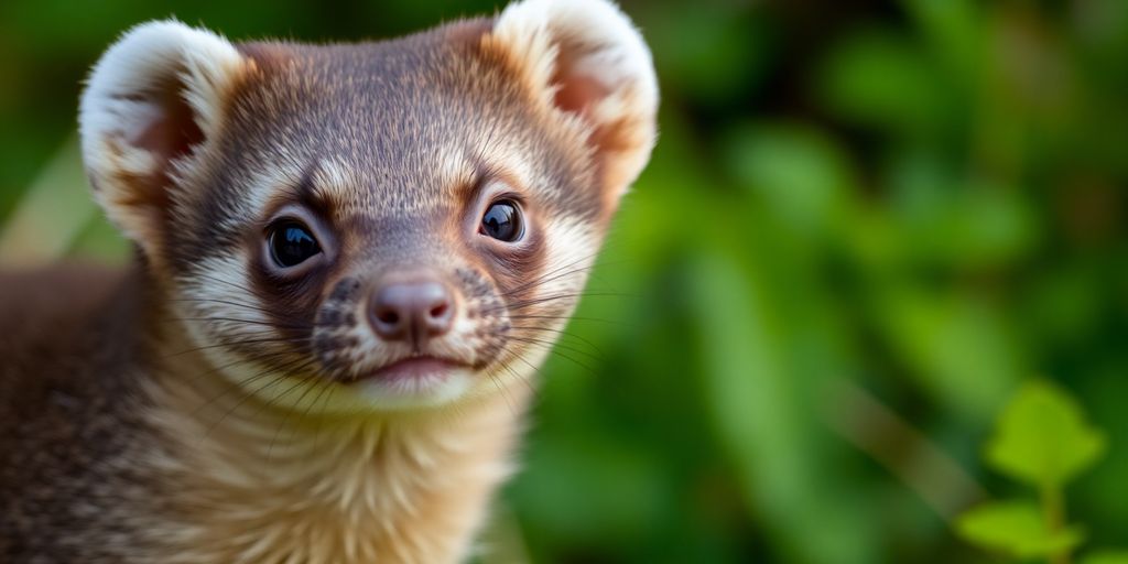 Marderbiss: Marder in natürlicher Umgebung mit neugierigem Blick.