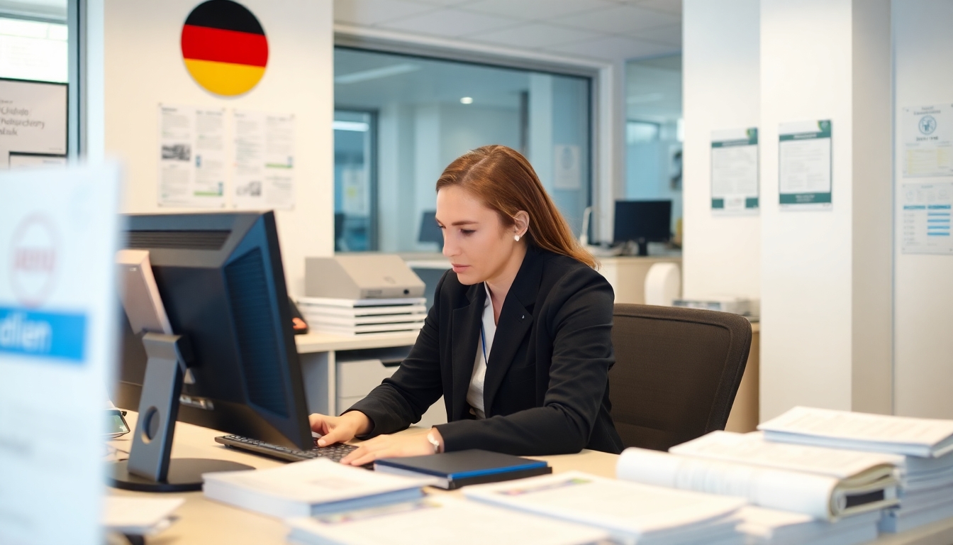 Frau reserviert online Ihr KFZ Kennzeichen