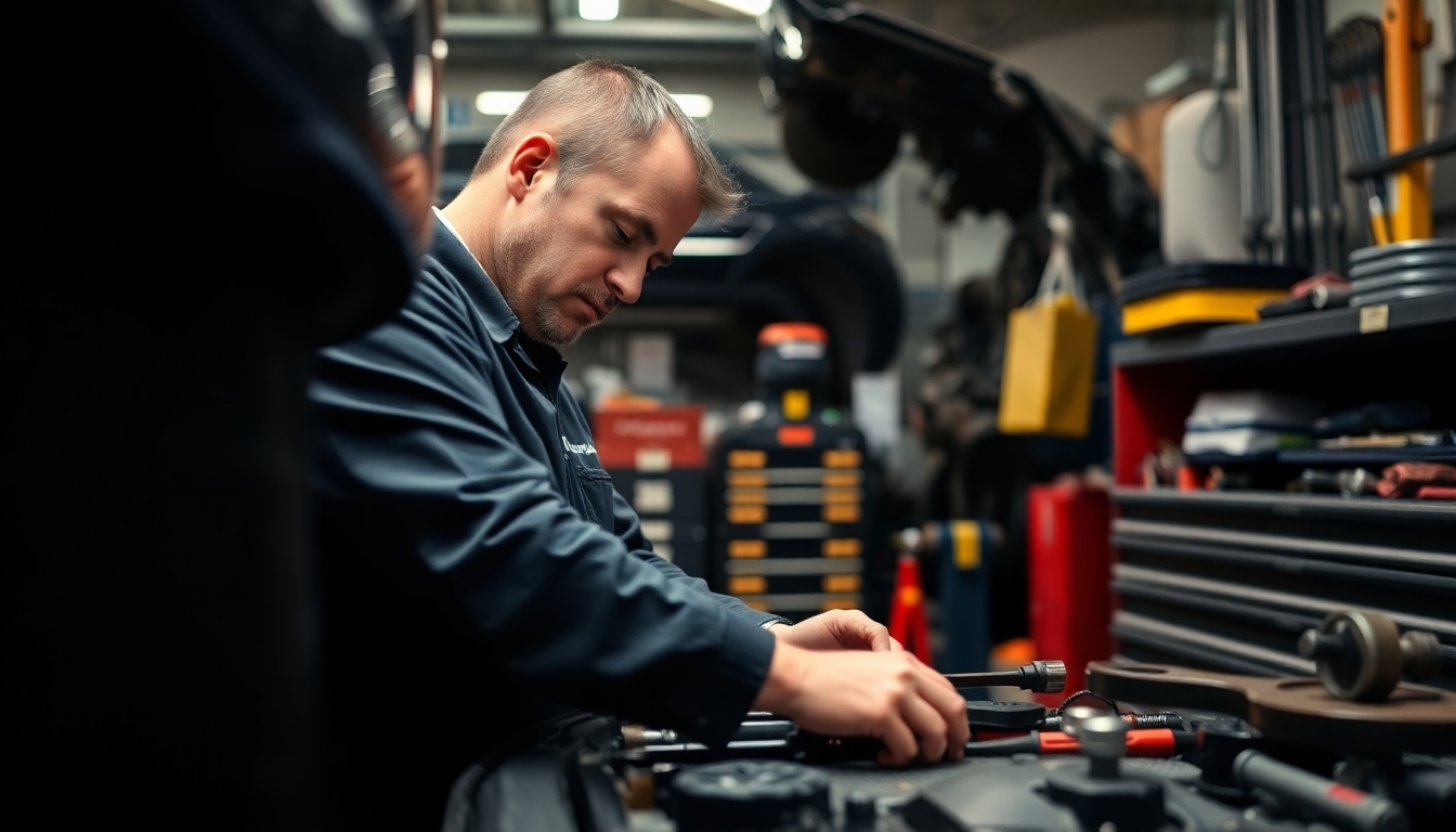 Hauptuntersuchung: Mechaniker in der Werkstatt