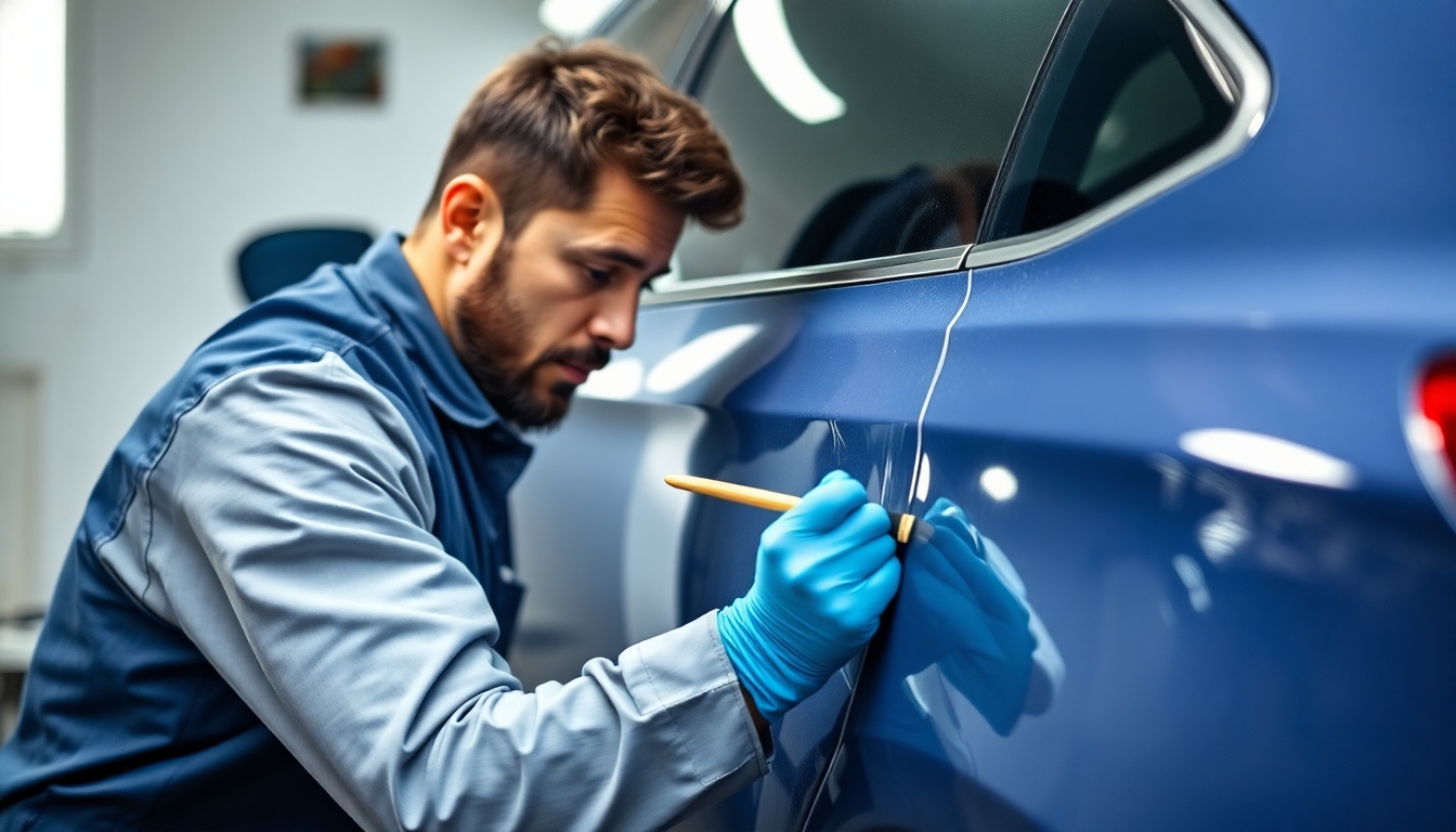 Reparatur von Lackabplatzungen