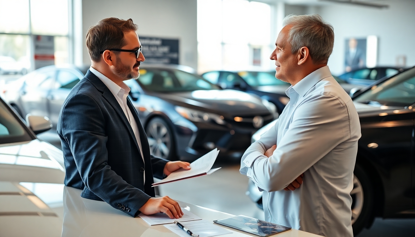 Autohändler erklärt Leasing