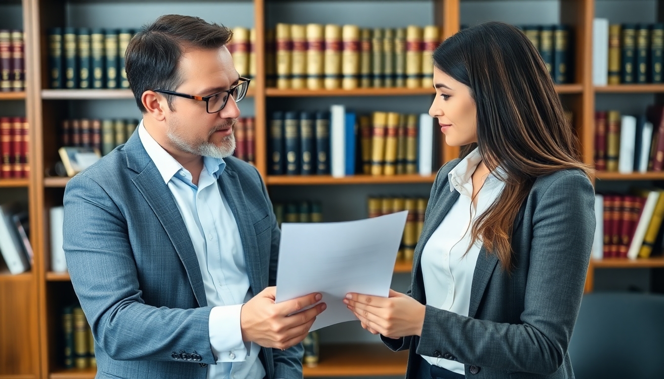 Insurance advisor consulting with a client about negligence.