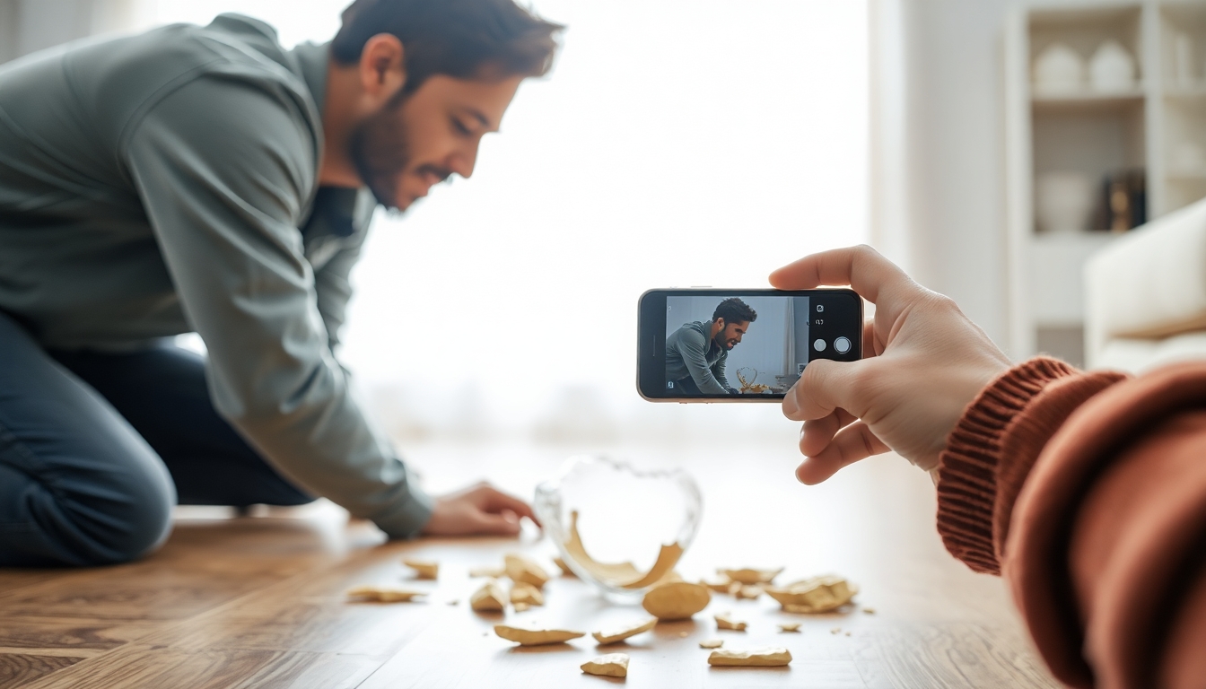 Schadensmeldung: Dokumentation des Schadens