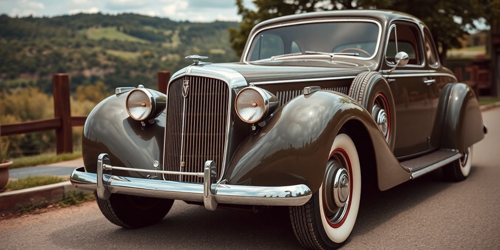 Oldtimer in malerischer Umgebung