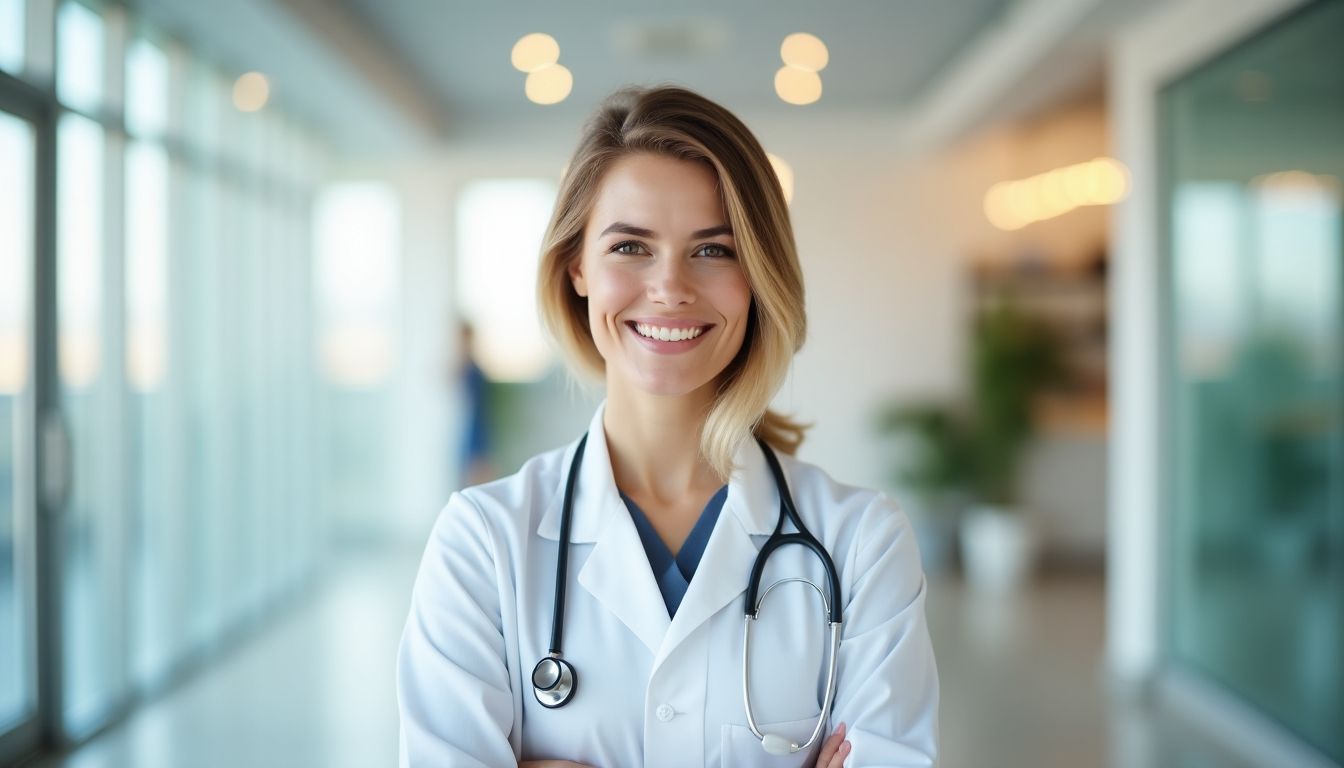 Ärztin genießt die Vorteile der privaten Krankenversicherung