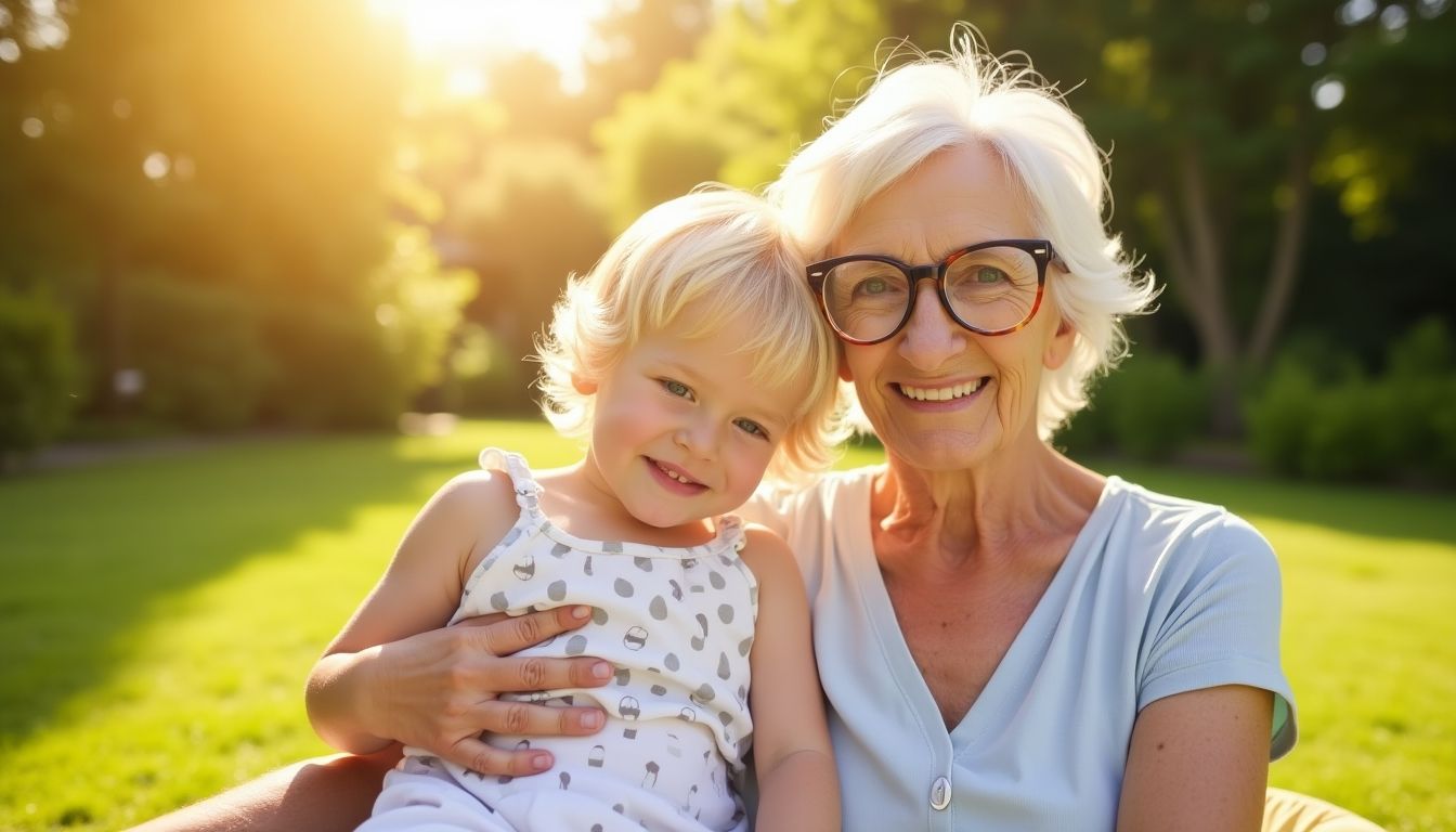 Kinder UNd ältere Menschen schützen sich vor einem Sonnenstich