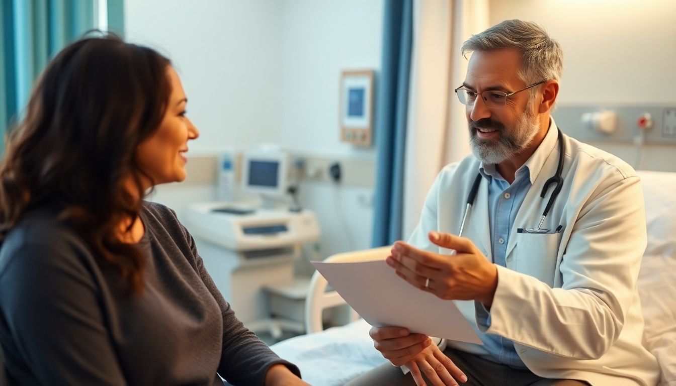 Arzt erklärt das Krankenhaustagegeld