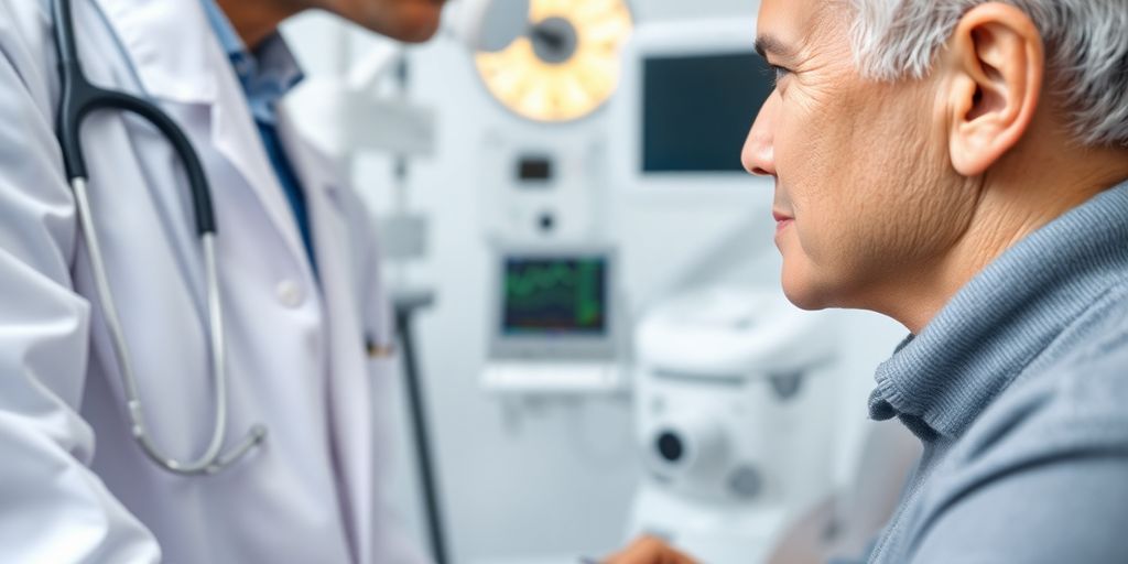 Medizinische Untersuchung eines Patienten mit Epilepsie.
