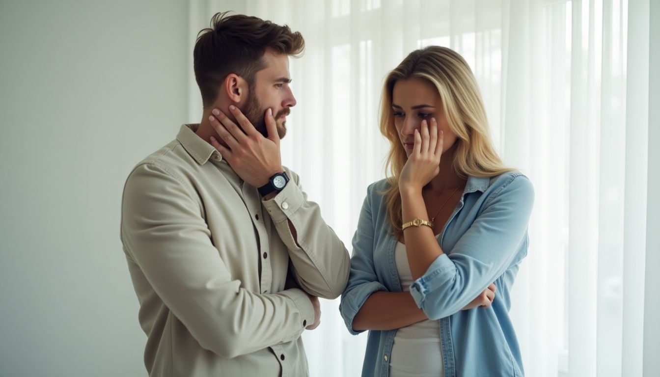 Paar in Trennung wollen die Scheidung