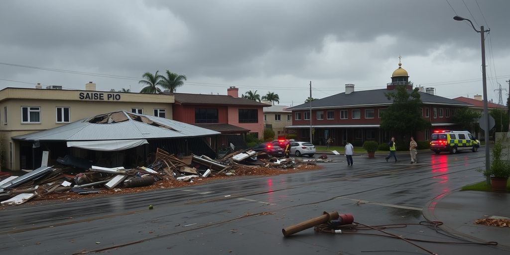 Storm damage to public buildings and infrastructure