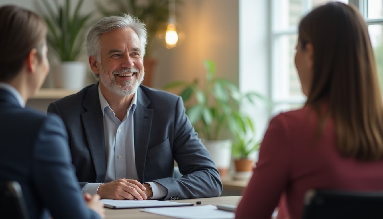 Mediator erklärt den Anwesenden das Mediationsverfahren
