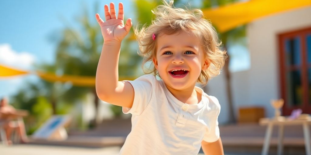 Deliktunfähige Kinder: Ein lächelndes Kind spielt auf dem Spielplatz.