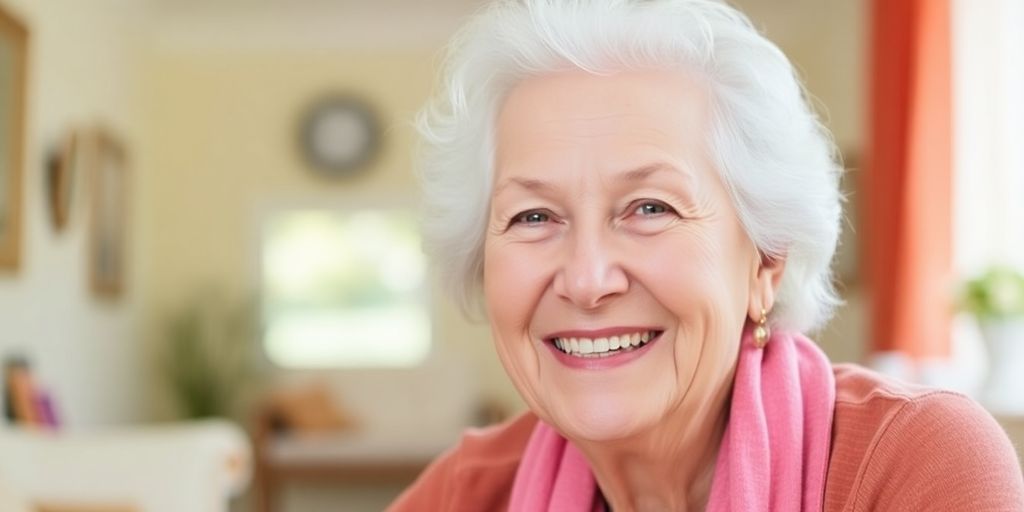 Ältere Frau  und Ihre Angehörigen in der Betreuungsplanung