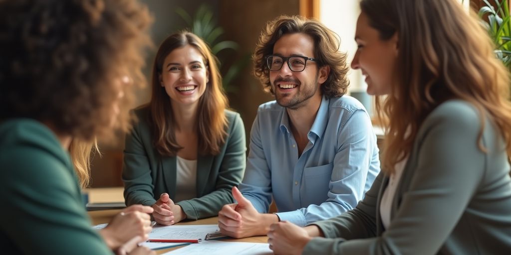 Versicherungsnehmer im Gespräch über rechtliche Pflichten.
